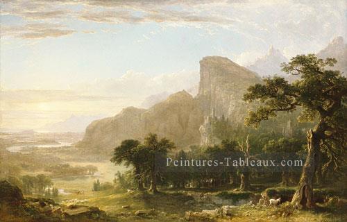 Scène de paysage de Thanatopsis Asher Brown Durand Montagne Peintures à l'huile